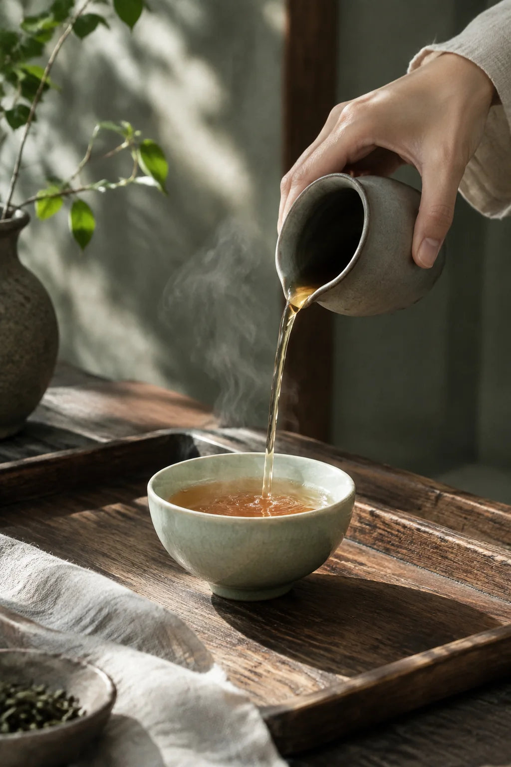 A cup of tea, made with care